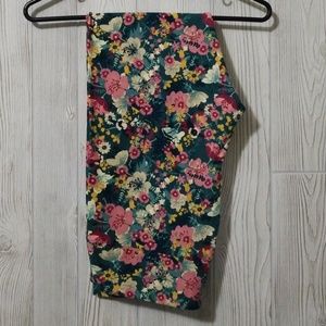 Lularoe TC floral leggings NEW!